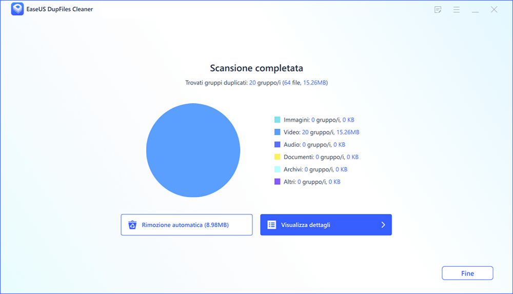 eliminare video duplicati passaggio 3