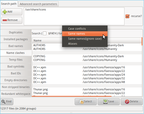 trova i file per nome in Linux