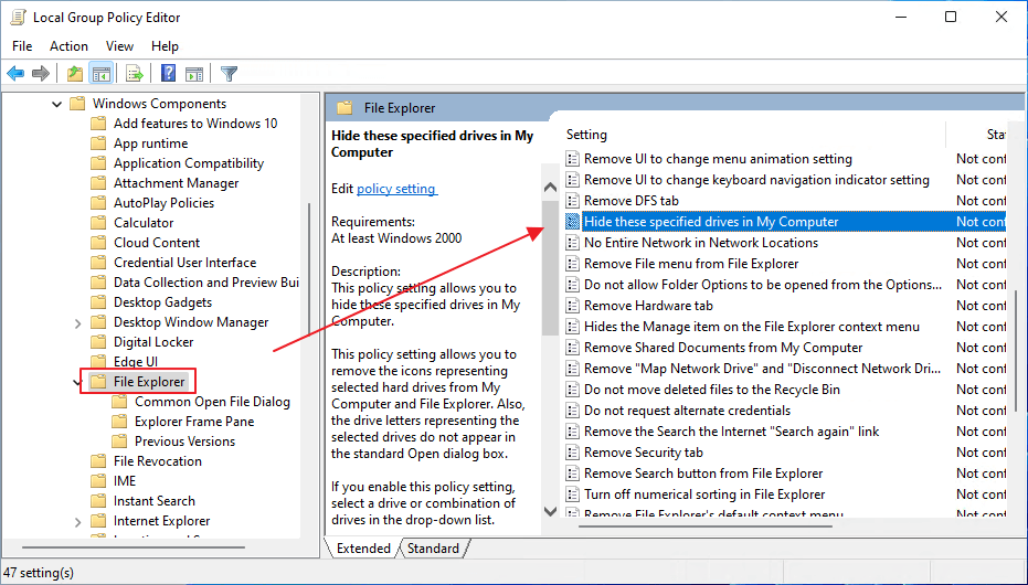 editor dei criteri di gruppo locali 1