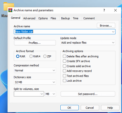 proteggere file con password in Windows con la compressione - 1