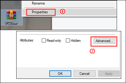 codifica file zip su windows