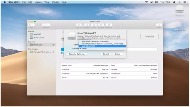 Esegui l'utilità del disco