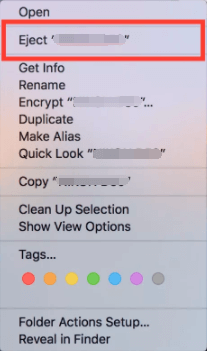 espellere il disco rigido esterno