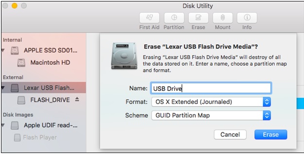 modificare il formato dell'unità