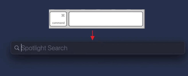 tasto comando + barra spaziatrice