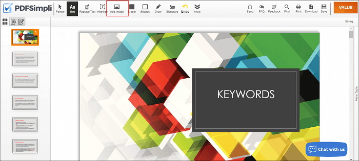 inserire immagini in pdf online