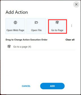 Collegamento PDF a una pagina