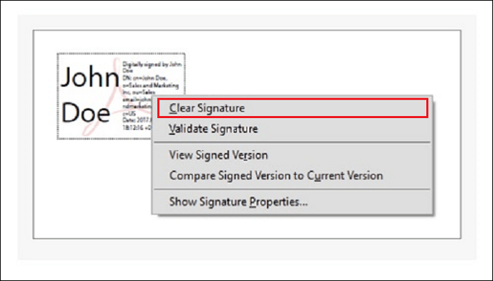 Rimuovere la firma su Mac