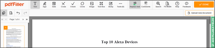 Caricare il file PDF