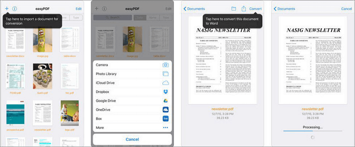 easyPDF per iPhone