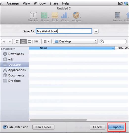 Convertire iBook in PDF