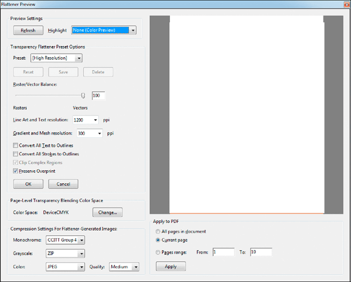 appiattisci pdf acrobat
