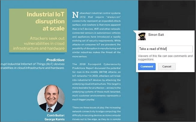 Evidenziare testo con Google Drive