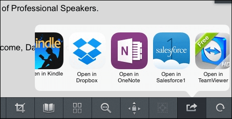 aprire open pdf con onenote