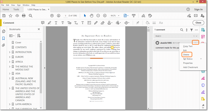 eliminare commenti da PDF con Adobe Acrobat