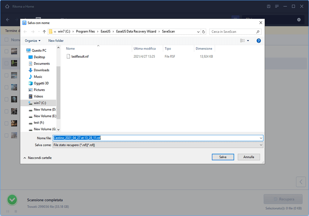 Strumento di EaseUS recupero del disco rigido con Guida d'utente 6